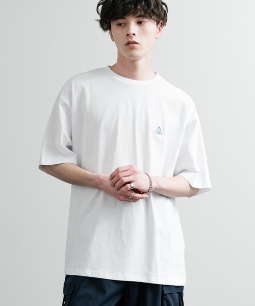 GERRY(ジェリー)の「GERRY ジェリー オーバーサイズワンポイントロゴ刺繍バックプリント半袖クルーネックTシャツ(Tシャツ/カットソー・メンズ・ブラック/ホワイト系/ホワイト系1/ブルー/アッシュグレー/グレー系/ブルー系/ブラック系/ブルー系1/ホワイト/グレー系1/ブラック系1・M/L/LL)」の21枚目の写真