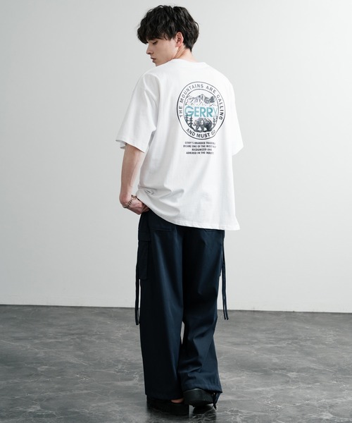 GERRY(ジェリー)の「GERRY ジェリー オーバーサイズワンポイントロゴ刺繍バックプリント半袖クルーネックTシャツ(Tシャツ/カットソー・メンズ・ブラック/ホワイト系/ホワイト系1/ブルー/アッシュグレー/グレー系/ブルー系/ブラック系/ブルー系1/ホワイト/グレー系1/ブラック系1・M/L/LL)」の22枚目の写真