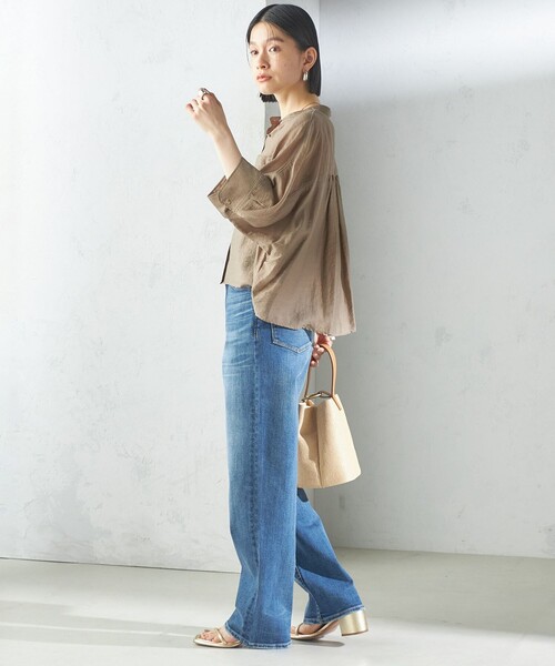 SHIPS(シップス)の「〈洗濯機可能〉ストレッチ ストレート デニム パンツ(デニムパンツ・レディース・ブルー・36/38/40)」の3枚目の写真