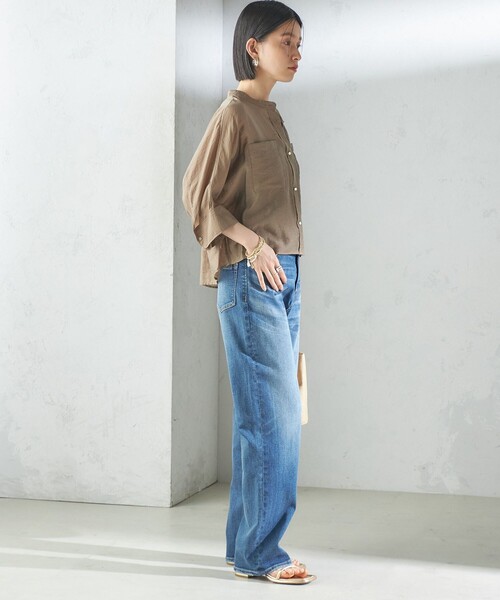 SHIPS(シップス)の「〈洗濯機可能〉ストレッチ ストレート デニム パンツ(デニムパンツ・レディース・ブルー・36/38/40)」の5枚目の写真