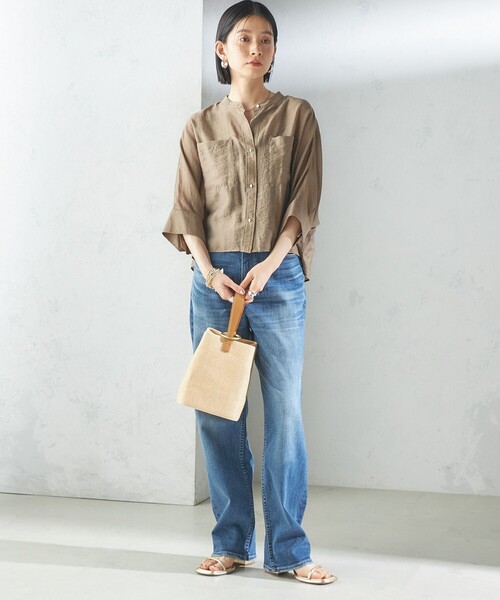 SHIPS(シップス)の「〈洗濯機可能〉ストレッチ ストレート デニム パンツ(デニムパンツ・レディース・ブルー・36/38/40)」の7枚目の写真