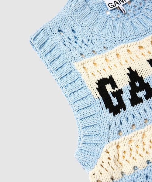 GANNI（ガニー）の「Cotton Mix Striped Vest（ベスト・レディース・その他・S）」の3枚目の写真