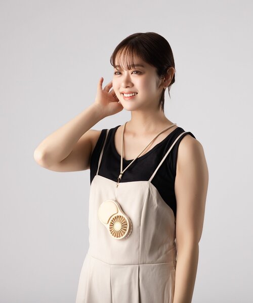 BIRTHDAY BAR（バースデイバー）の「LEDミラー付きハンディファン（生活家電・レディース・ベージュ/パープル・0）」の8枚目の写真