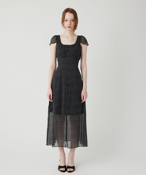 4141 DEICY デイシー 新品 ドット柄ワンピース シフォン フリル DEICY（デイシー）の「チェリードットフリルワンピース