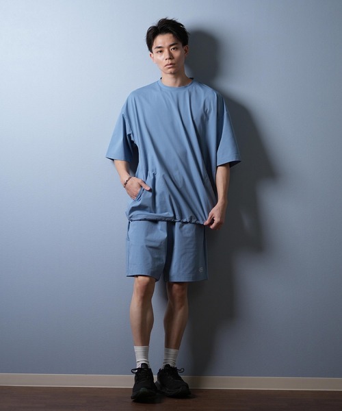 ムラサキスポーツ(ムラサキスポーツ)の「【限定】DEAR LAUREL/ディアローレル 半袖 Tシャツ 接触冷感 吸汗速乾 UT COOL DOT TEE D25S2102(Tシャツ/カットソー・メンズ・ブラック/ブルーグレー/ベージュ・M/L)」の19枚目の写真