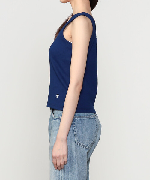 「専用」Gymphlex トップス Gymphlex | ストレッチリブ スクエアネックタンクトップ WOMEN