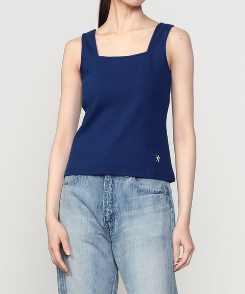 「専用」Gymphlex トップス Gymphlex | ストレッチリブ スクエアネックタンクトップ WOMEN