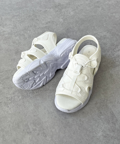 CPCM(シーピーシーエム)の「厚底レースアップスポサン(サンダル・レディース・アイボリー/ブラック/ブラック系その他・SMALL/MEDIUM/LARGE)」の8枚目の写真