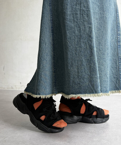 CPCM(シーピーシーエム)の「厚底レースアップスポサン(サンダル・レディース・アイボリー/ブラック/ブラック系その他・SMALL/MEDIUM/LARGE)」の10枚目の写真