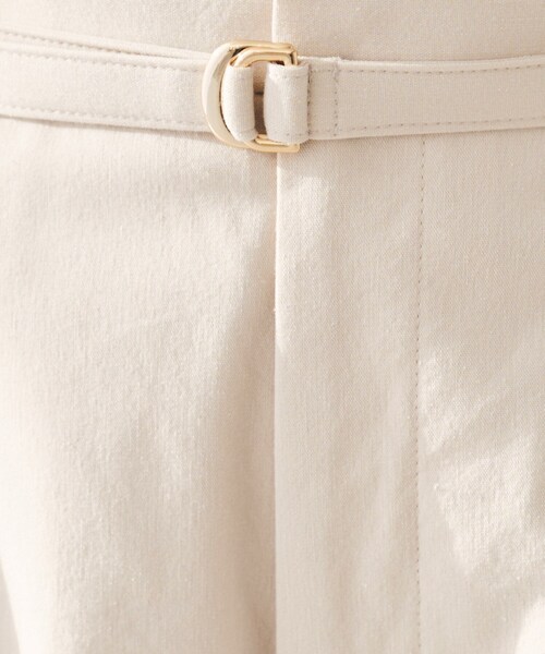 UNTITLED（アンタイトル）の「【セットアップ可能／オンオフ】ラミー混 タックワイドパンツ（その他パンツ・レディース・オリーブ/ライトベージュ/ブラウン系その他/ネイビー系2/オフホワイト・03/02/01/50/00/48/46/44/42/04）」の22枚目の写真