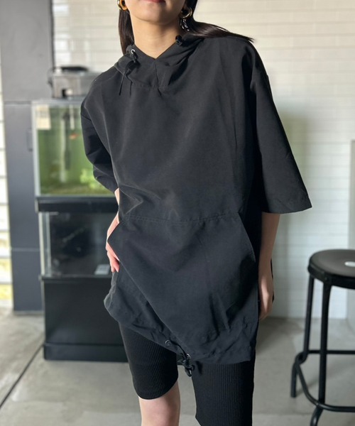 【25％OFF】 セール】【UNISEX】ハーフスリーブ ハイネックマウンテン ジャケット・アウター