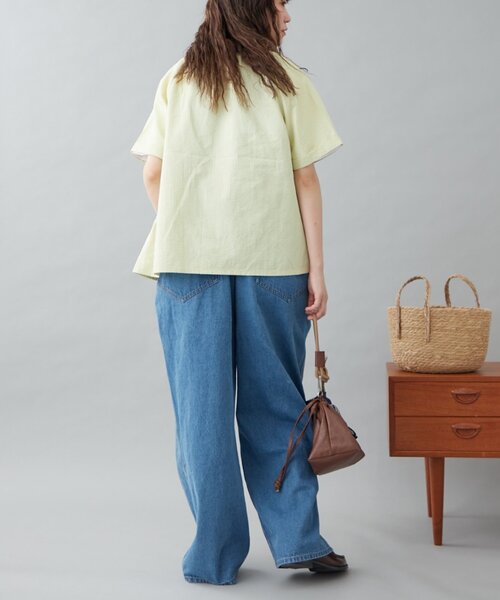 GEVACO（ゲバコ）の「【GEVACO】ボウタイブラウス（シャツ/ブラウス・レディース・サックスブルー/イエロー/ホワイト・ONE SIZE）」の7枚目の写真