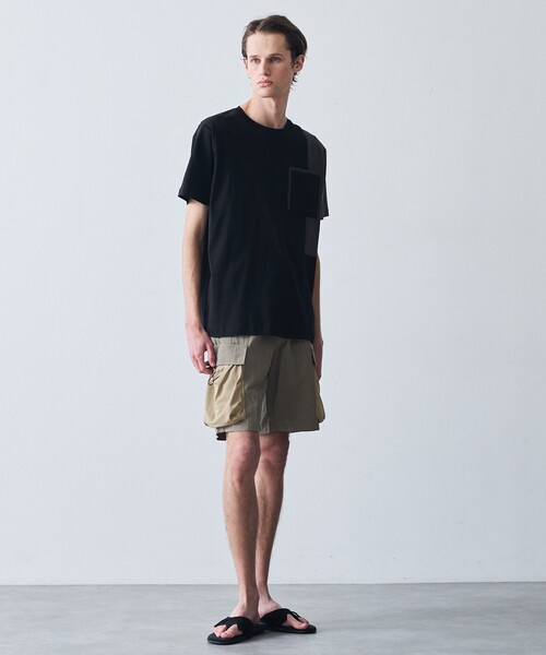 5351 POUR LES HOMMES(ゴーサンゴーイチプールオム)の「ダブルポケット 半袖 Tシャツ(Tシャツ/カットソー・メンズ・ネイビー/ホワイト/ブラック・48/46/44/50)」の16枚目の写真