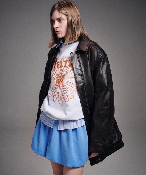 Mardi Mercredi マルディBALLOON MINI SKIRT COTTON BALLOON MINI SKIRT DOUBLE LABEL_WHITE - MARDI MERCREDI
