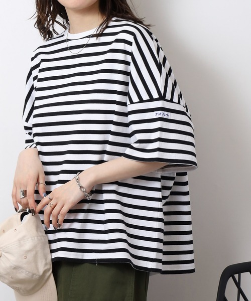 FUNALIVE(ファンアライブ)の「オリオン ビール BIGシルエットボーダーPO(Tシャツ/カットソー・レディース・ブラック/ブルー/レッド・M-L)」の1枚目の写真