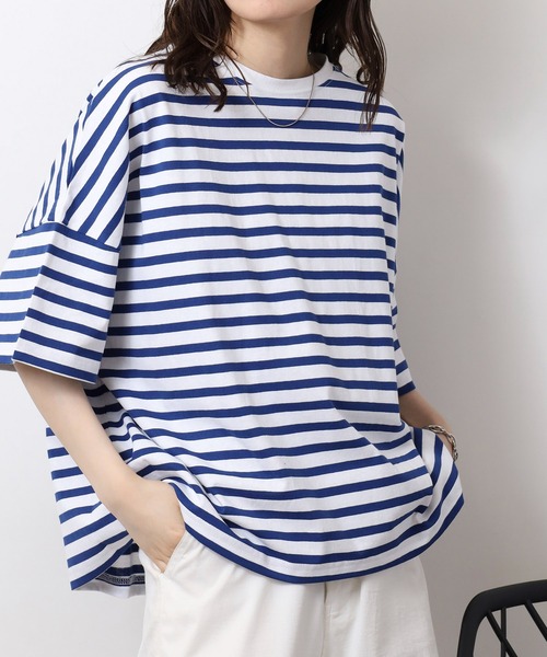 FUNALIVE(ファンアライブ)の「オリオン ビール BIGシルエットボーダーPO(Tシャツ/カットソー・レディース・ブラック/ブルー/レッド・M-L)」の10枚目の写真