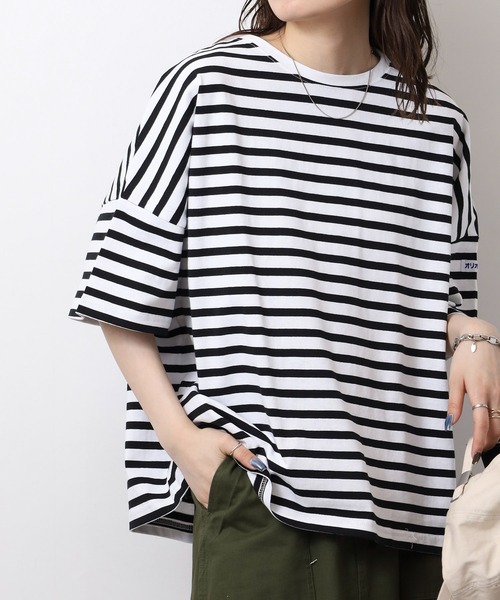 FUNALIVE(ファンアライブ)の「オリオン ビール BIGシルエットボーダーPO(Tシャツ/カットソー・レディース・ブラック/ブルー/レッド・M-L)」の6枚目の写真