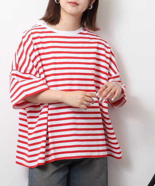 FUNALIVE(ファンアライブ)の「オリオン ビール BIGシルエットボーダーPO(Tシャツ/カットソー・レディース・ブラック/ブルー/レッド・M-L)」の19枚目の写真