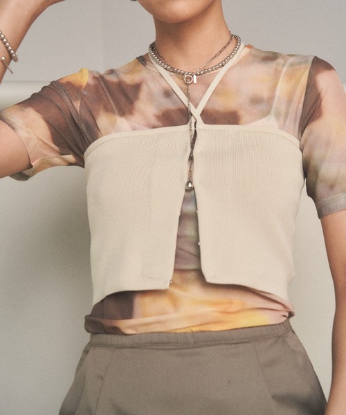 Solace（ソレイス）の「【2way】ホルターネックベアビスチェ（チューブトップ・レディース・ブラック/アイボリー/パープル・FREE）」の20枚目の写真