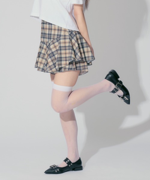 ALLuRing ChaRm(アリュリングチャーム)の「Frilled culottes / フリルキュロット(スカート・レディース・ブラック/ブラック系1/ブラウン・S/M)」の21枚目の写真