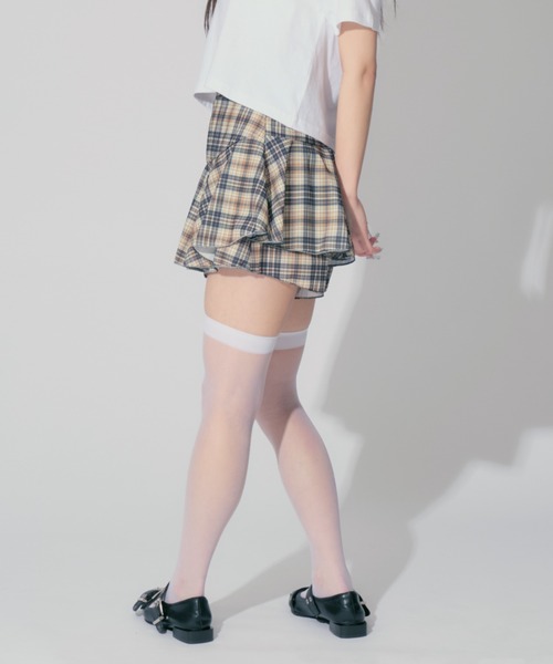 ALLuRing ChaRm(アリュリングチャーム)の「Frilled culottes / フリルキュロット(スカート・レディース・ブラック/ブラック系1/ブラウン・S/M)」の22枚目の写真