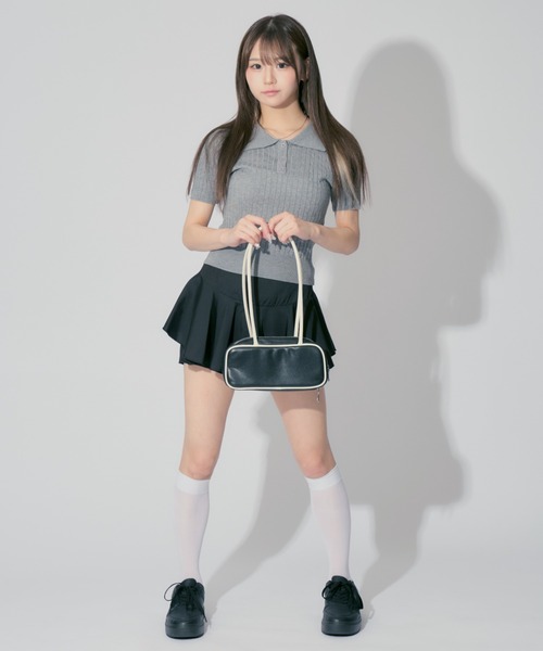 ALLuRing ChaRm(アリュリングチャーム)の「Frilled culottes / フリルキュロット(スカート・レディース・ブラック/ブラック系1/ブラウン・S/M)」の9枚目の写真