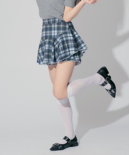 ALLuRing ChaRm(アリュリングチャーム)の「Frilled culottes / フリルキュロット(スカート・レディース・ブラック/ブラック系1/ブラウン・S/M)」の14枚目の写真