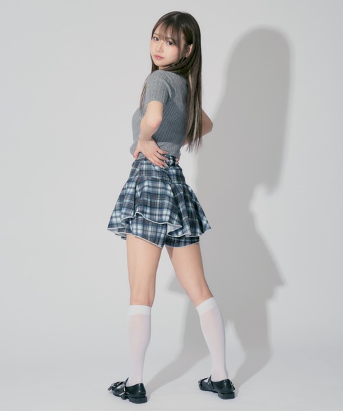 ALLuRing ChaRm(アリュリングチャーム)の「Frilled culottes / フリルキュロット(スカート・レディース・ブラック/ブラック系1/ブラウン・S/M)」の19枚目の写真