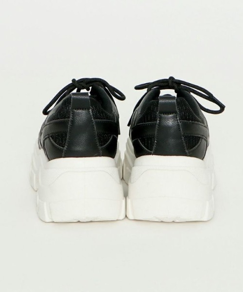 GORGE（ゴージ）の「《厚底×ボリュームソール》レディース DADスニーカー ダッドスニーカー トレンドカジュアル（スニーカー・レディース・ブラック/ホワイト・LL/M/L/S）」の5枚目の写真