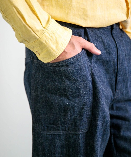 雰囲気抜群 日本製 スペルバウンド デニム ペインター 32 紺