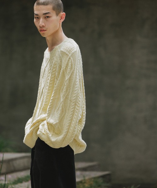 FOG ESSENTIALS/エッセンシャルズ FOG 22FW CABLE KNIT CREW NECK