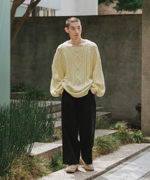 FOG ESSENTIALS/エッセンシャルズ FOG 22FW CABLE KNIT CREW NECK