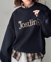 スウェット（ブルー・ネイビー/青色系・花柄・ボタニカル柄