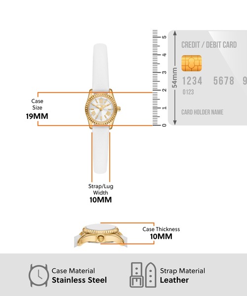 MICHAEL KORS(マイケルコース)の「マイケル・コース 腕時計 レディース アナログ レザー MK4900(アナログ腕時計・レディース・ホワイト・FREE)」の5枚目の写真