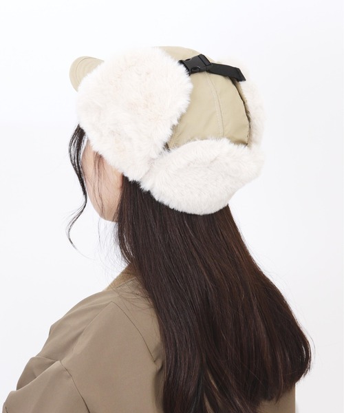 KiU（キウ）の「KiU 2WAY FLIGHT CAP K382（キャップ・メンズ・ベージュ/ブラック/カーキ・FREE）」の5枚目の写真