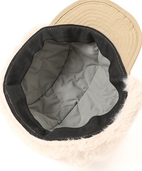 KiU（キウ）の「KiU 2WAY FLIGHT CAP K382（キャップ・メンズ・ベージュ/ブラック/カーキ・FREE）」の8枚目の写真