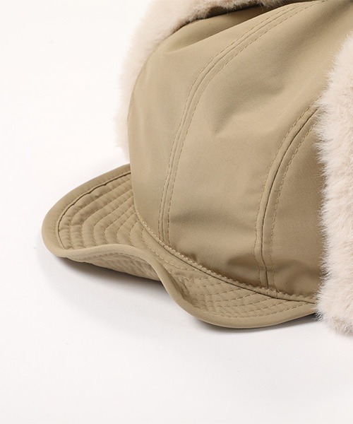 KiU（キウ）の「KiU 2WAY FLIGHT CAP K382（キャップ・メンズ・ベージュ/ブラック/カーキ・FREE）」の10枚目の写真