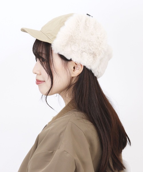 KiU（キウ）の「KiU 2WAY FLIGHT CAP K382（キャップ・メンズ・ベージュ/ブラック/カーキ・FREE）」の16枚目の写真