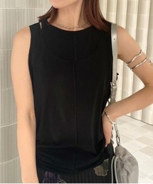 WAFFLE TANK SET LONG SLEEVE TOP