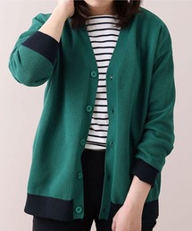 BELLUNA PLUS（ベルーナ）の「透かし編Ｖネックデザインカーディガン（カーディガン/ボレロ）」