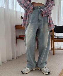 WEGO | WEGO/【25年春夏新作】サマーデニムバレルレッグパンツ(デニムパンツ)