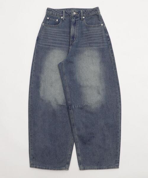 WEGO（ウィゴー）の「WEGO/サマーデニムバレルレッグパンツ（デニムパンツ・レディース・スカイブルー/コバルトブルー・SMALL/MEDIUM）」の6枚目の写真