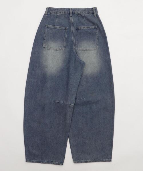 WEGO（ウィゴー）の「WEGO/サマーデニムバレルレッグパンツ（デニムパンツ・レディース・スカイブルー/コバルトブルー・SMALL/MEDIUM）」の7枚目の写真