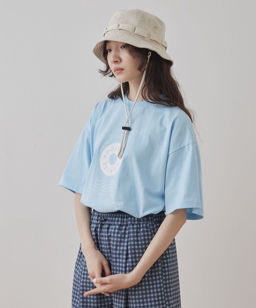 Unblend(アンブレンド)の「【 POOLSIDE COFFEE × Unblend 】オリジナルグラフィック アソート ハーフスリーブ Tシャツ(Tシャツ/カットソー・レディース・ライトブルー/ネイビー/オートミール/ホワイト・FREE)」の14枚目の写真