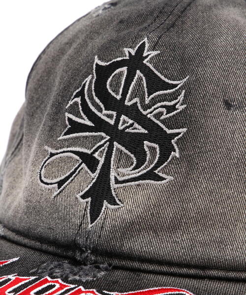 SUPPLIER（サプライヤー）の「Supplier/サプライヤー/Ripped Brim 6 Panel Cap（キャップ・メンズ・ブラック・F）」の5枚目の写真