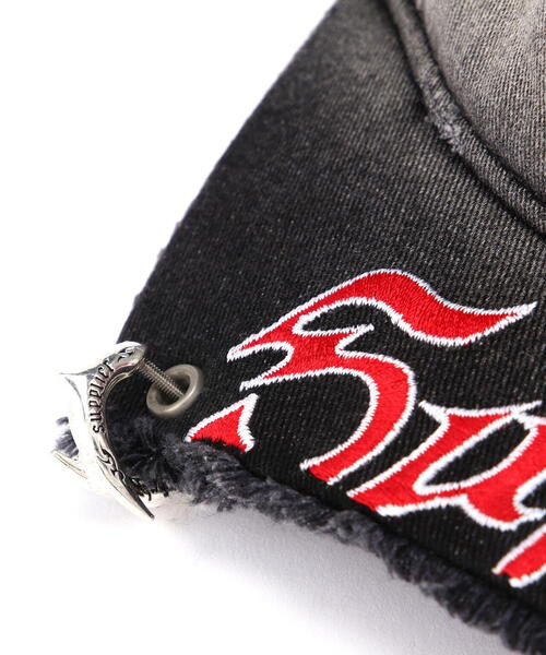 SUPPLIER（サプライヤー）の「Supplier/サプライヤー/Ripped Brim 6 Panel Cap（キャップ・メンズ・ブラック・F）」の4枚目の写真