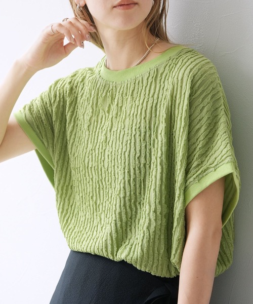 reca(レカ)の「フリフリカットソー(Tシャツ/カットソー・レディース・オフホワイト/ブラック/ライトブルー/ライム/マスタード・FREE)」の21枚目の写真
