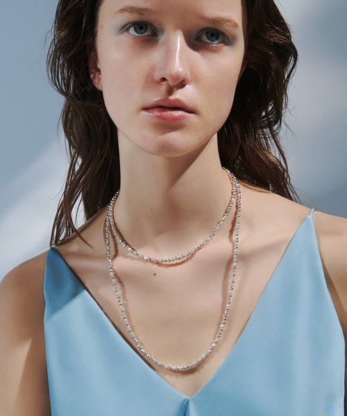 quip queint(クイップクエイント)の「【quip queint】prism necklace/プリズム ネックレス QU190(ネックレス・レディース・シルバー・FREE)」の1枚目の写真