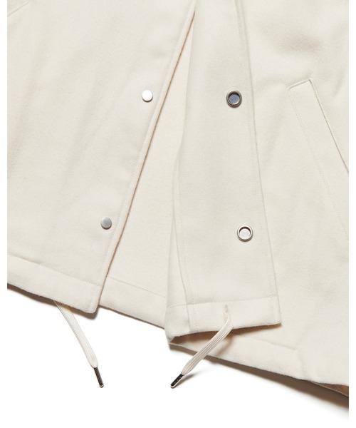 SOPHNET ソフネット ジャケット オフホワイト 白 サイズ:4 | 25AW メルトンウール コーチジャケット (LIGHT MELTON WOOL COACH JACKET) | アウター ブルゾン 上着【メンズ】【K4612】 LIGHT MELTON WOOL COACH JACKET（ブルゾン）｜SOPHNET.（ソフネット