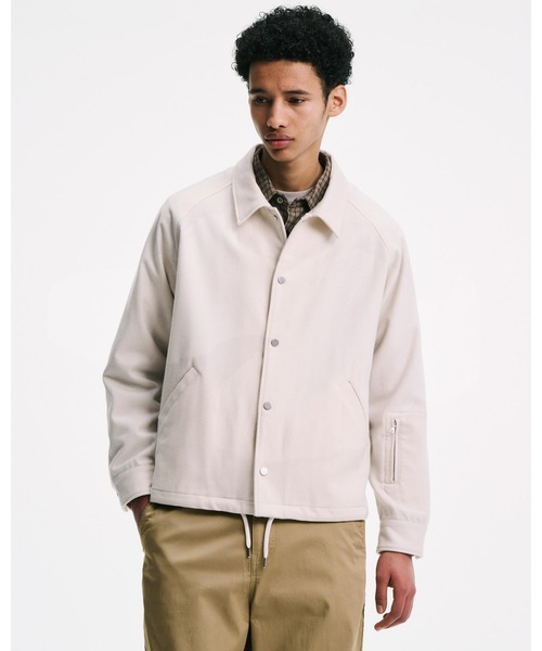 SOPHNET. ソフネット メルトン ブルゾン LIGHT MELTON WOOL COACH JACKET（ブルゾン）｜SOPHNET.（ソフネット